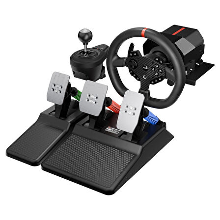 Rampage ROWDY V997 ONLY PC 3 Pedallı - El ve Sıralı Vitesli Gaming Oyuncu Direksiyonu (Sadece PC Uyumlu)