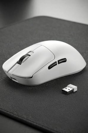 Rampage CLAX Ultra Hafif 54G 24K DPI 1000Hz PAW3311 3 Modlu Kablosuz Gaming Mouse - BEYAZ