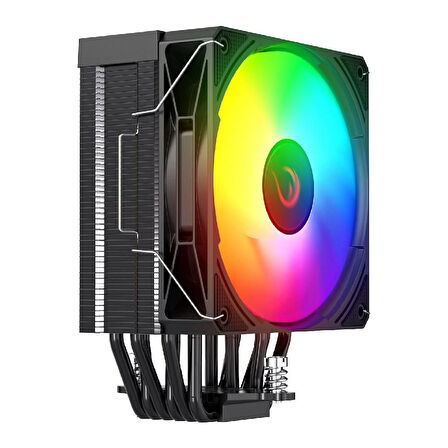 Rampage OCTAGON C70 Siyah 12cm ARGB Sıcaklık Göstergeli Hava Soğutucu - OCTAGON C70 SIYAH
