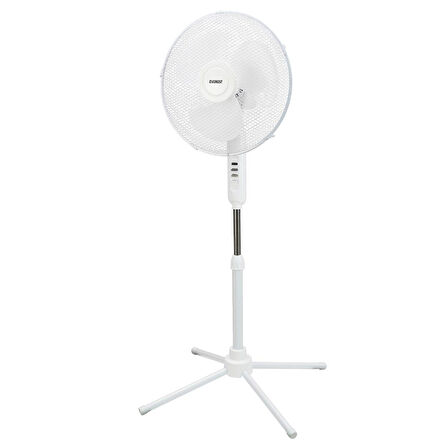 Everest FAN10 EcoWind Beyaz 16" Maks 45W 3 Kademe 1100RPM Metal Yıldız Ayak 3 Bıçaklı Vantilatör/ Pervanesi