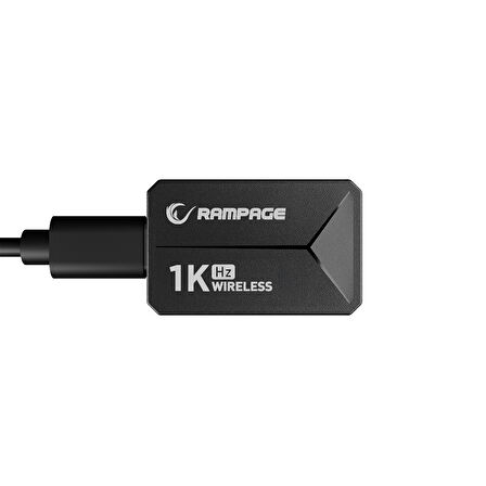 Rampage ZENITH BT+Wired+2.4G Siyah Kablosuz PAW3395 NORDIC 52833 MCU Gaming Oyuncu Mouse 41653