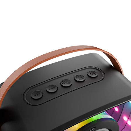 Mikado MD-57BT Endless 5W Siyah TF + USB + AUX + BT Destekli 2 Wireless Karaoke Mikrofon 1200mAh