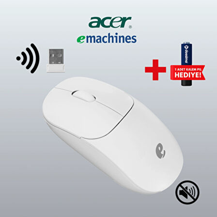 Acer eMachines EAM080 Usb Beyaz 2.4Ghz Kablosuz Mouse