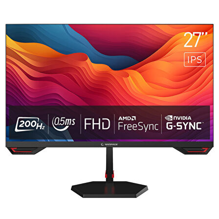 RAMPAGE CRİMSON 27' 200HZ 0.5MS FAST IPS FULL HD FREESYNC/G-SYNC PC GAMİNG MONİTÖR