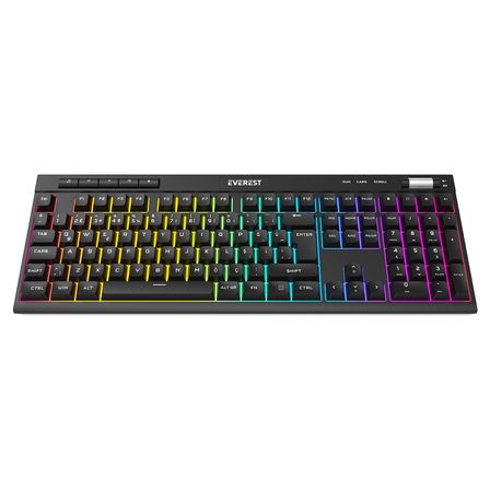 Everest Kb-68 Shin Siyah Rainbow Q Membrane Kablolu Klavye Rgb