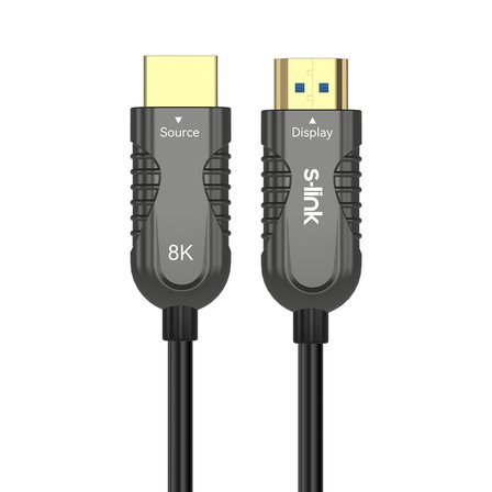 S-Link Sl-Hm8K020 Hdmi To Hdmi 20 Metre V2.1 8K60 Hz 4K 120Hz Fiber Kablo