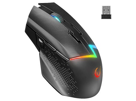 RAMPAGE Drop M3 V2 24000 DPI 3311 Sensör RGB Şarjlı Kablosuz 80 Milyon Huano Switch Gaming Mouse Siyah