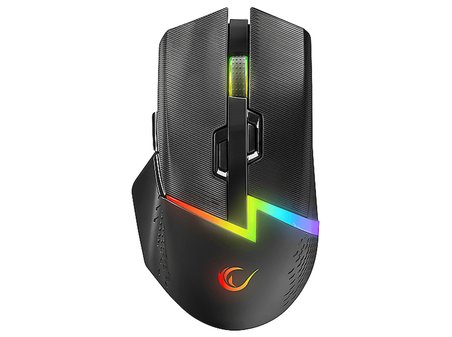 RAMPAGE Drop M3 V2 24000 DPI 3311 Sensör RGB Şarjlı Kablosuz 80 Milyon Huano Switch Gaming Mouse Siyah