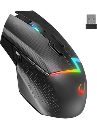 Rampage Drop M3 V2 Siyah RGB Şarjlı Optik Kablolu/Kablosuz Oyuncu Mouse - TEŞHİR