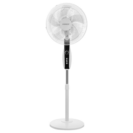 Everest Fan11 Coolair Beyaz 16" Maks 50W 5 Kanat 3 Kademe 1200Rpm Zaman Ayarlı Vantilatör