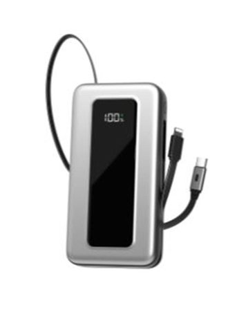 S-link IP-G20M 20000mAh PD65W Makaralı Siyah LCD Taşınabilir Pil Şarj Cihazı Powerbank