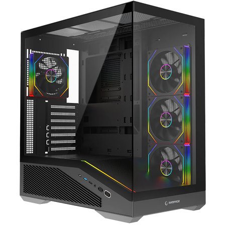 Rampage REAPER 850W 80+ Bronze Tempered Glass 4*12cm ARGB Siyah ATX Gaming Kasa