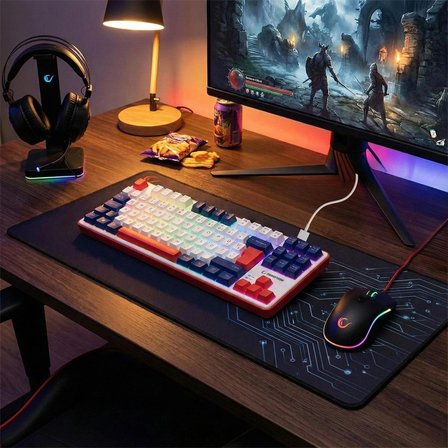 Clicky TKL Mekanik Hisli RGB Türkçe Q Membrane Oyuncu Klavyesi