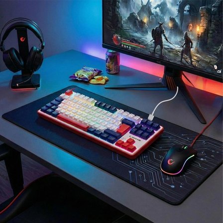 Clicky TKL Mekanik Hisli RGB Türkçe Q Membrane Oyuncu Klavyesi