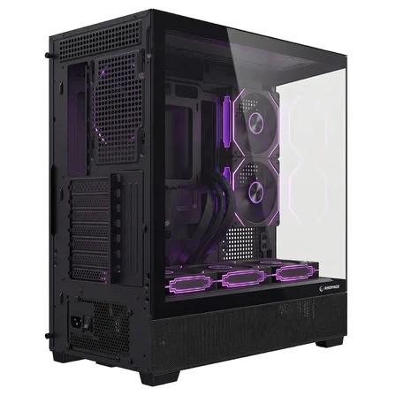 Rampage HYDRA V5 750W 80+ Bronze Tempered Glass 6*12cm ARGB Siyah ATX Gaming Kasa
