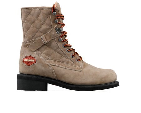 Harley Davıdson NEW WORKER Kadın Botu 025G0078-TAUPE Krem