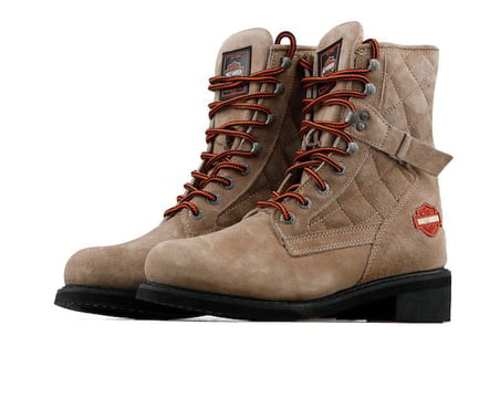 Harley Davıdson NEW WORKER Kadın Botu 025G0078-TAUPE Krem