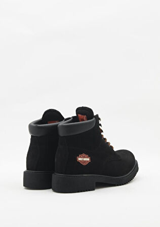 Harley Davidson 556 Mid Black Süet Erkek Bot