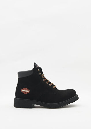 Harley Davidson 556 Mid Black Süet Erkek Bot