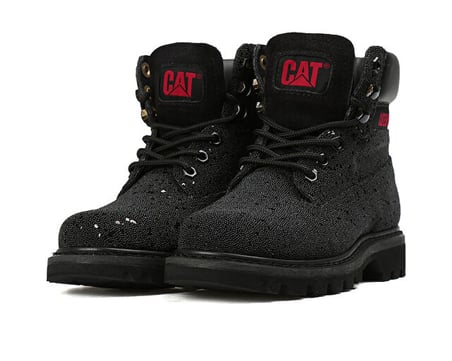 Cat COLORADO IRIDESCENT Kadın Botu 015Z101150-BLACK-GLITTER-DERI Siyah