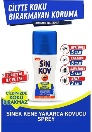 Sinkov Comfort Yakarca Sinek Kene Kovucu Vücut Spreyi 100 ml