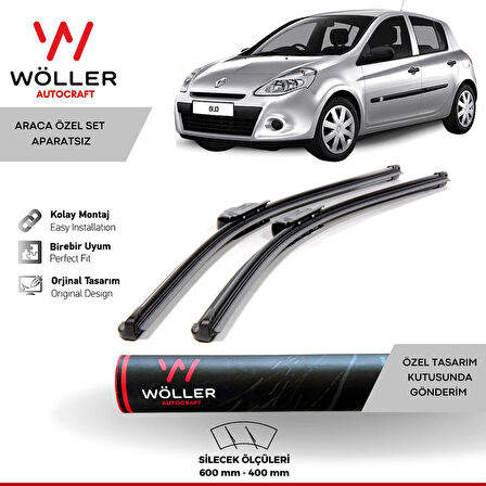 Renault Clio 3 Silecek 2006 2011 Wöller Silecek Takımı Araca Özel
