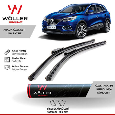 Renault Kadjar Silecek 2015 Sonrası Wöller Silecek Takımı Araca Özel