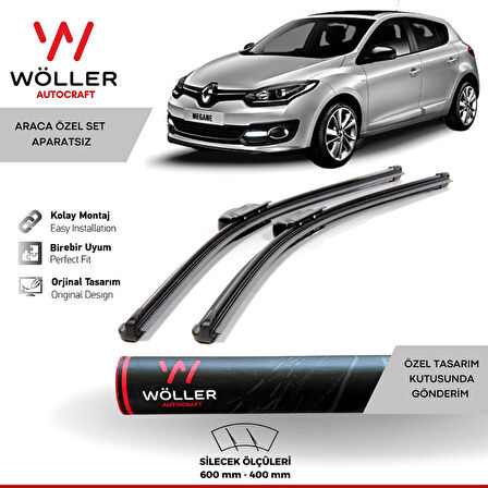 Renault Megane 3 Silecek 2009 2016 Wöller Silecek Takımı Araca Özel