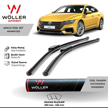 Volkswagen Arteon Silecek 2017 Sonrası Wöller Silecek Takımı Araca Özel