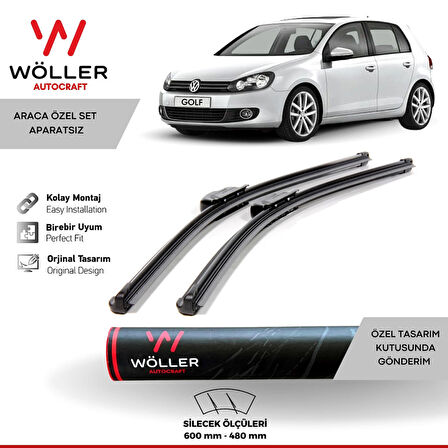 Volkswagen Golf 6 Silecek 2009 2012 Wöller Silecek Takımı Araca Özel