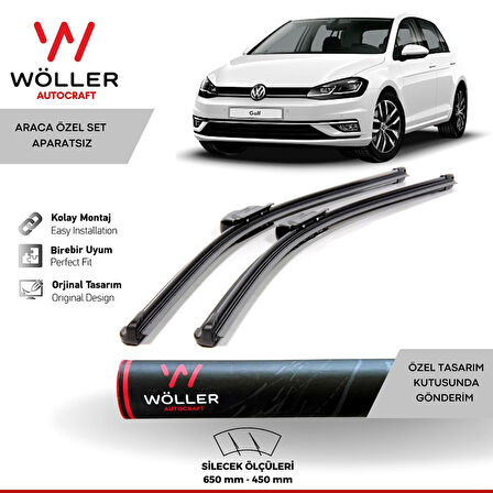 Volkswagen Golf 7 Silecek 2013 2020 Wöller Silecek Takımı Araca Özel