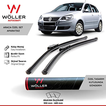 Volkswagen Polo Silecek 2005 2009 Wöller Silecek Takımı Araca Özel