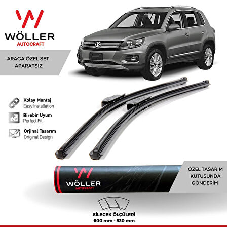 Volkswagen Tiguan Silecek 2007 2015 Wöller Silecek Takımı Araca Özel