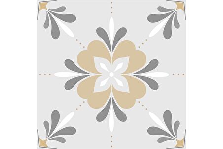 Çiçekli Desenler Doğal Taş Bardak Altlığı 4'lü set - Natural Stone Coasters
