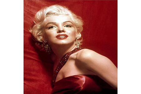 Marilyn Monroe Fotoğrafları Doğal Taş Bardak Altlığı 4'lü set - Natural Stone Coasters