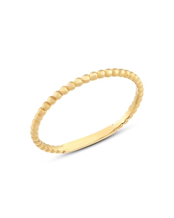 Debora Jewelry 14 Ayar Altın Minimal İnce Top Yüzük