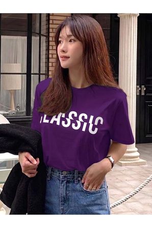 Unisex Classical Baskılı Tasarım Tshirt