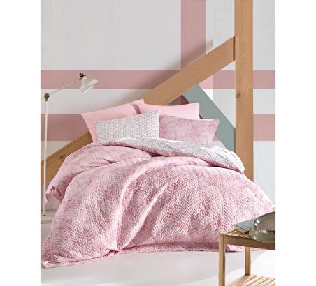 Minimal Ranforce Çift Kişilik Complete Set Best Pembe