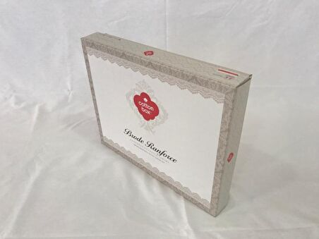 Cotton Box Brode Düz Pamuk Çift Kişilik Nevresim Takımı