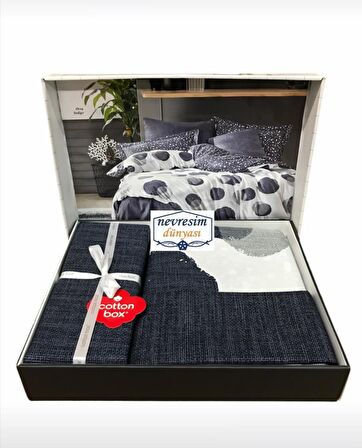 Cotton Box Modern Geometrik Pamuk Çift Kişilik Nevresim Takımı
