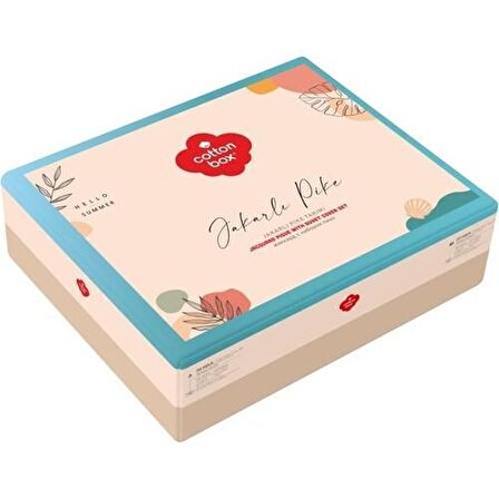 Cotton Box Çift Kişilik Jakarlı Pike Takımı Origin Siyah