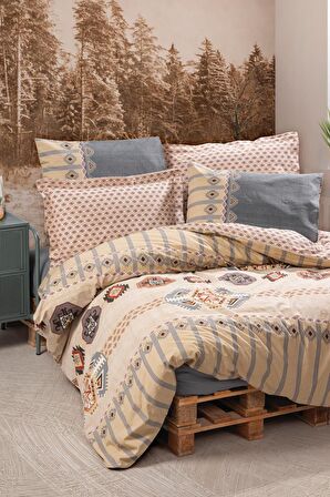 Cotton Box Ethnic Ranforce Tek Kişilik Nevresim Takimi Dakota