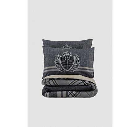 Masculine Tek Kişilik Nevresim Takımı Thor Bej