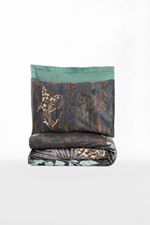 Cotton Box Çift Kişilik Saten Nevresim Takımı Clorasa Mint