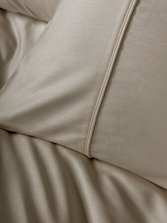 Cotton Box Silky Saten King Size Nevresim Takımı Bej