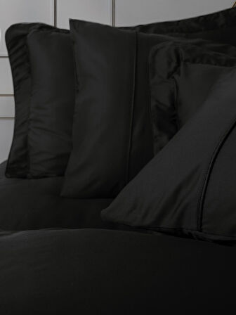 Cotton Box Silky Saten King Size Nevresim Takımı Siyah