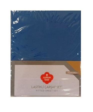 Cotton Box Lastikli Çarşaf + Yastık Kılıfı 200x200 Fitted Ranforce Kombin Renk