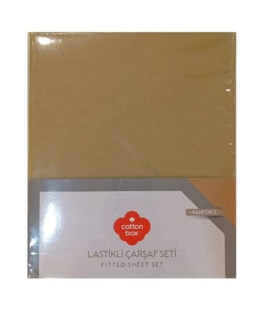 Cotton Box Lastikli Çarşaf + Yastık Kılıfı 200x200 Fitted Ranforce Kombin Renk