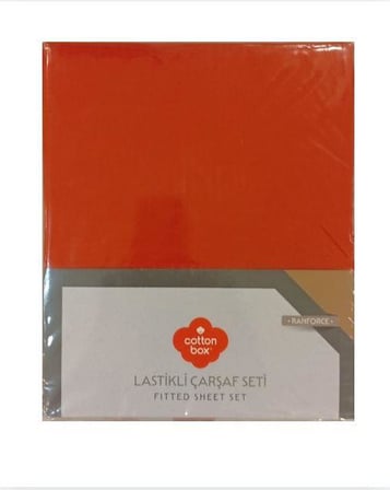 Cotton Box Lastikli Çarşaf + Yastık Kılıfı 200x200 Fitted Ranforce Kombin Renk