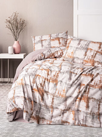 Cotton Box Flanel Tek Kişilik Nevresim Takımı Farida Kahve